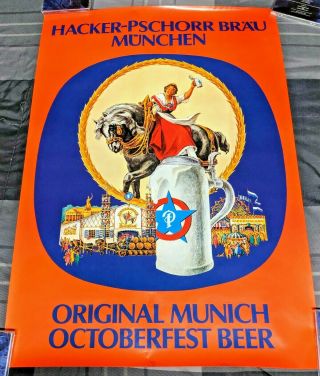 Hacker - Pschorr Brau Munchen Octoberfest Beer 1980 