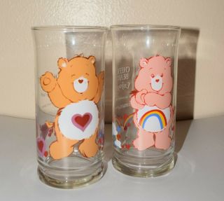 2 Vintage 1983 Care Bears Pizza Hut Collector 