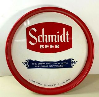 Vintage Schmidt 13 Inch Metal Beer Tray