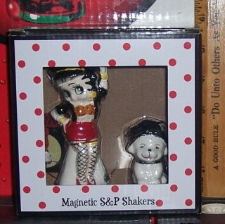 Westland Giftware Betty Boop Magnetic Salt And Pepper Shakers