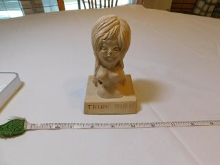 Think Big Big Bust Breast Paula Co 1968 Made In Usa W65 Boobs Paperweight