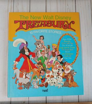 The Walt Disney Treasury,  10 Favorite Stories,  Hard Cover 1971 Classic Faves