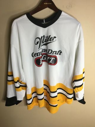 Vintage Miller Draft Hockey Jersey Xxl Fits Mens Xl Cool