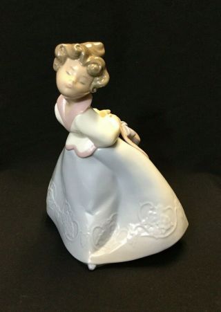 Nao By Lladro " Kiss Me Girl W/ Hat " Figurine 1328 / Lladro Porcelain