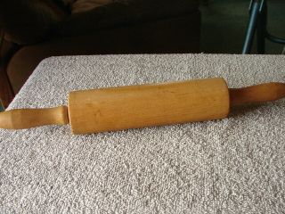 Vintage All Wood Rolling Pin 8 Inch Roller