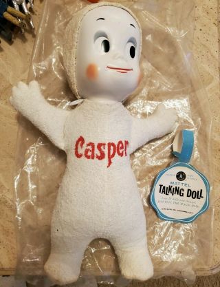 Vintage Mattel Casper The Friendly Ghost Talking Doll 1961
