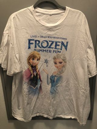 Disney Parks Womens Tshirt Frozen Summer Fun Size 2xl