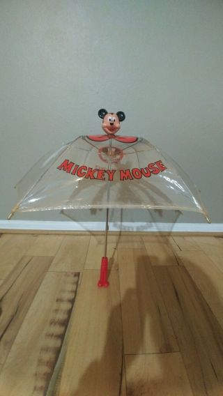 Vintage Disney Mickey Mouse Club Mouseketeer Umbrella