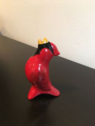 Pfaltzgraff? No Box Ceramic Red Cardinal Pie Bird Vent Steam Releaser