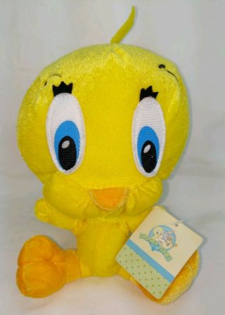 8” Baby Looney Tunes Soft Plush Tweety Bird Warner Brothers Nanco Plush