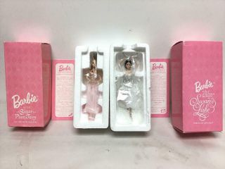 Avon Porcelain Ornaments - Barbie As The Sugar Plum Fairy & The Swan Queen