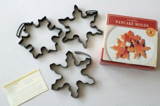 Williams Sonoma Christmas Snowflake Pancake / Cookie Cutters - Set Of 4 2