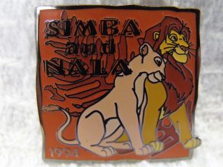Disney Countdown To The Millennium Trading Pin 64 Simba & Nala 1994 Lion King