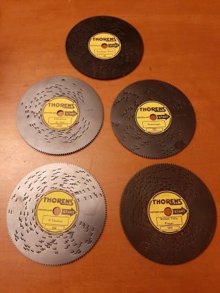 5 Classical Songs Discs Disks Songs For Thorens Ad 30 Music Box