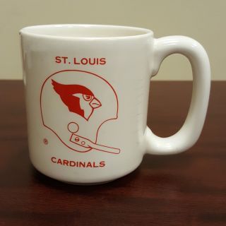 St.  Louis Cardinals Football Red Helmet Bird Coffee Mug Cheese & Sanborn Coffee