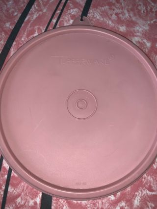 Tupperware Round 6 " Replacement Lid (c) Country Pink 227