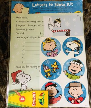 Hallmark Peanuts Gang Letters To Santa Kit (christmas) - - Fast/free