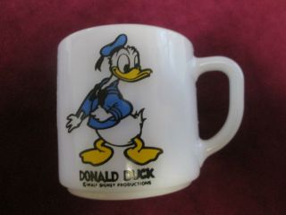 Vintage Disney Donald Duck Federal Glass Cup