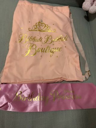 Bibbidi Bobbidi Boutique Drawstring bag and Sash Disney 3