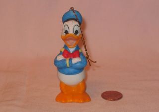 Vintage Disney Donald Duck Ceramic Christmas Ornament; Made In Japan