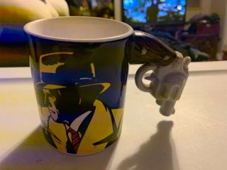 Dick Tracy Coffee Mug With Gun Handle By Applause © Walt Disney From 1990 Movie