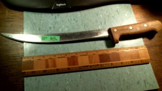 Vintage Maestranzi Brothers Butcher Knife 11 " 16 1/2 " Oa