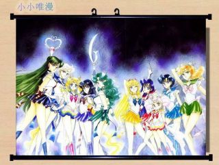 Japan Anime Sailor Moon Usagi Tsukino Home Decor Poster Wall Scroll 60 45cm