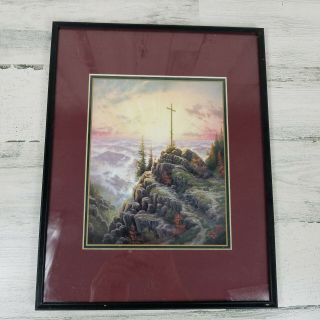 Sunrise By Thomas Kinkade Matted Framed Print With Certificate Of Authenticity