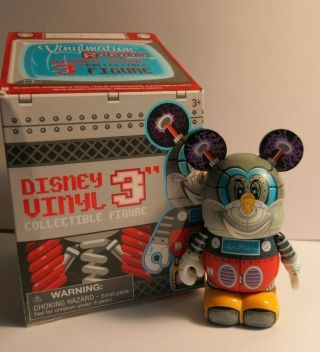Disney Vinylmation Robot Classic Mickey Mouse Bot 3 " Figure / Doll