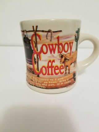 Cowboy Westwood Large 16 Oz Ceramic Heavy Coffee Mug Cup Western
