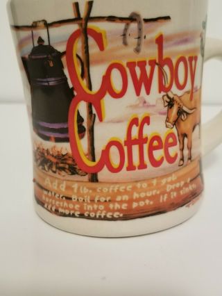Cowboy Westwood Large 16 oz Ceramic Heavy Coffee Mug Cup Western 2