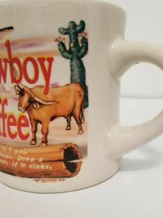 Cowboy Westwood Large 16 oz Ceramic Heavy Coffee Mug Cup Western 3