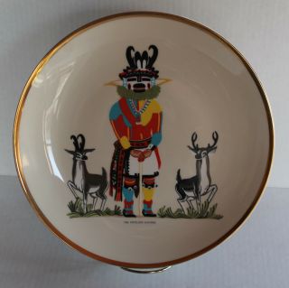 1974 10.  5in Hopi Indian The Antelope Kachina Collectors Plate - Florence Ceramic