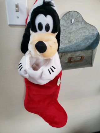 Disney Goofy With Santa Hat Christmas Plush 21 " Stocking