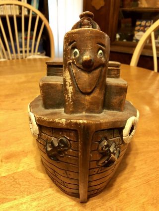 Toot The Tugboat Cookie Jar By Treasure Craft