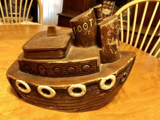 TOOT the Tugboat Cookie Jar By Treasure Craft 2