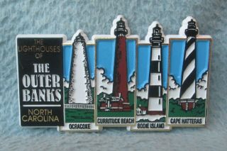 The Lighthouse Of The Outer Banks North Carolina Rubber Magnet Souvenir Fridge