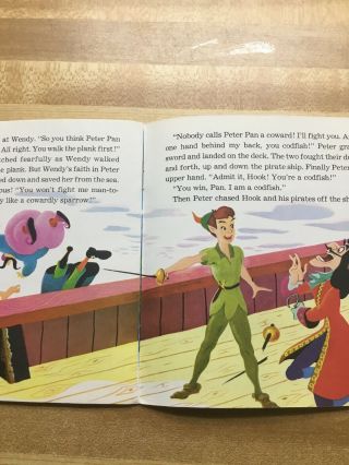 WALT DISNEY STORY OF PETER PAN (304) 24 Page Read Along Story Book and Record 2