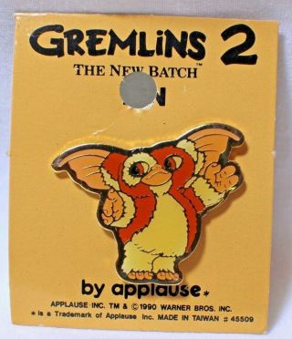 Vtg Set Gremlins 2 Movie Pins Gizmo Mogwai Gremlin Movie Pin 1990 Warner Bros 2