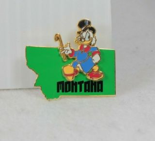Disney State Character Pin Dlr Scrooge Mcduck Montana