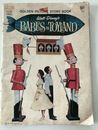 Walt Disney Babes In Toyland Golden Picture Story Book 1961 Comic Style