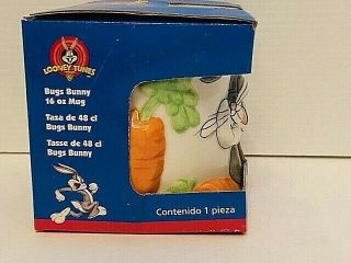 Looney Tunes BUGS BUNNY 3D Ceramic CHARACTER Collectable MUG 1998 16 oz 2