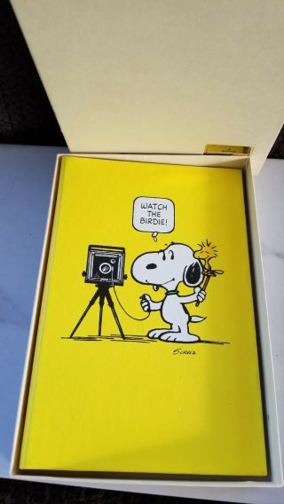 Vintage/new Snoopy Photo Album Watch The Birdie Hallmark 72 Pictures