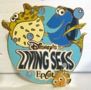 Disney Pixar Trading Pin Epcot Living Seas Finding Nemo Attraction Dori Moving