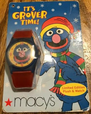 Sesame Street Grover Watch Limited Edition 2004 Macy’s