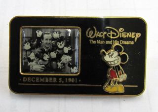 2002 Walt Disney The Man And His Dreams December 5 1901 Trading Pin Dp9