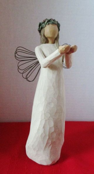 Willow Tree Angel Of Christmas Spirit Figurine Susan Lordi 2001 8.  5 "