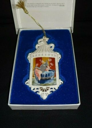 Wdcc Walt Disney Collectors Society 1995 Holiday Ornament Dumbo Porcelain Xmas