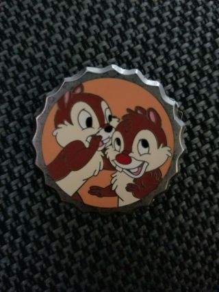 Disney Pin Wdw Mystery Bottle Caps Chip And Dale Secret Limited Edition 1000