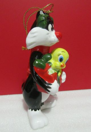 Looney Tunes SYLVESTER and TWEETY Ceramic Figurine Ornament 2